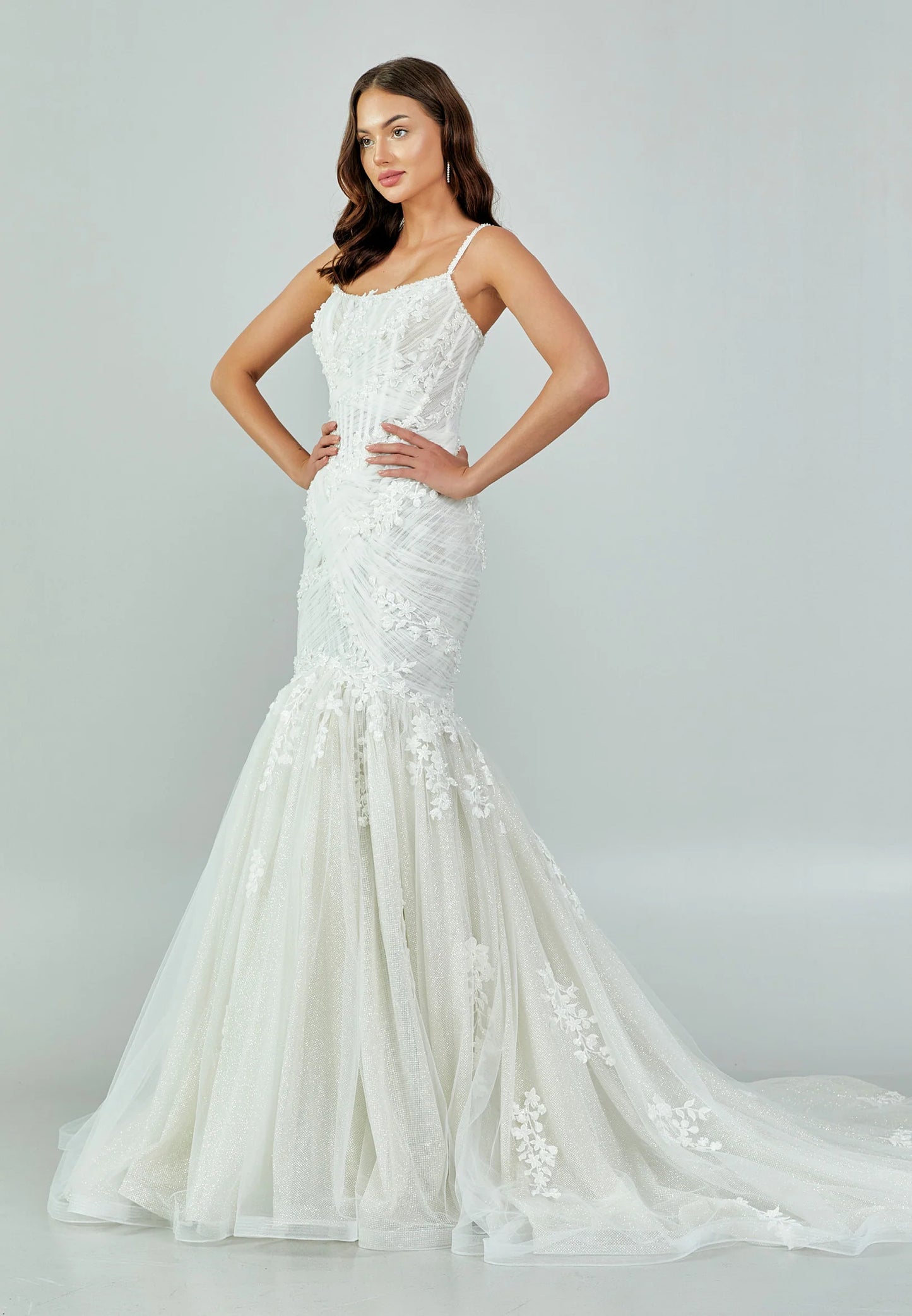 SERAPHINA FLORAL MERMAID  APPLIQUÉ