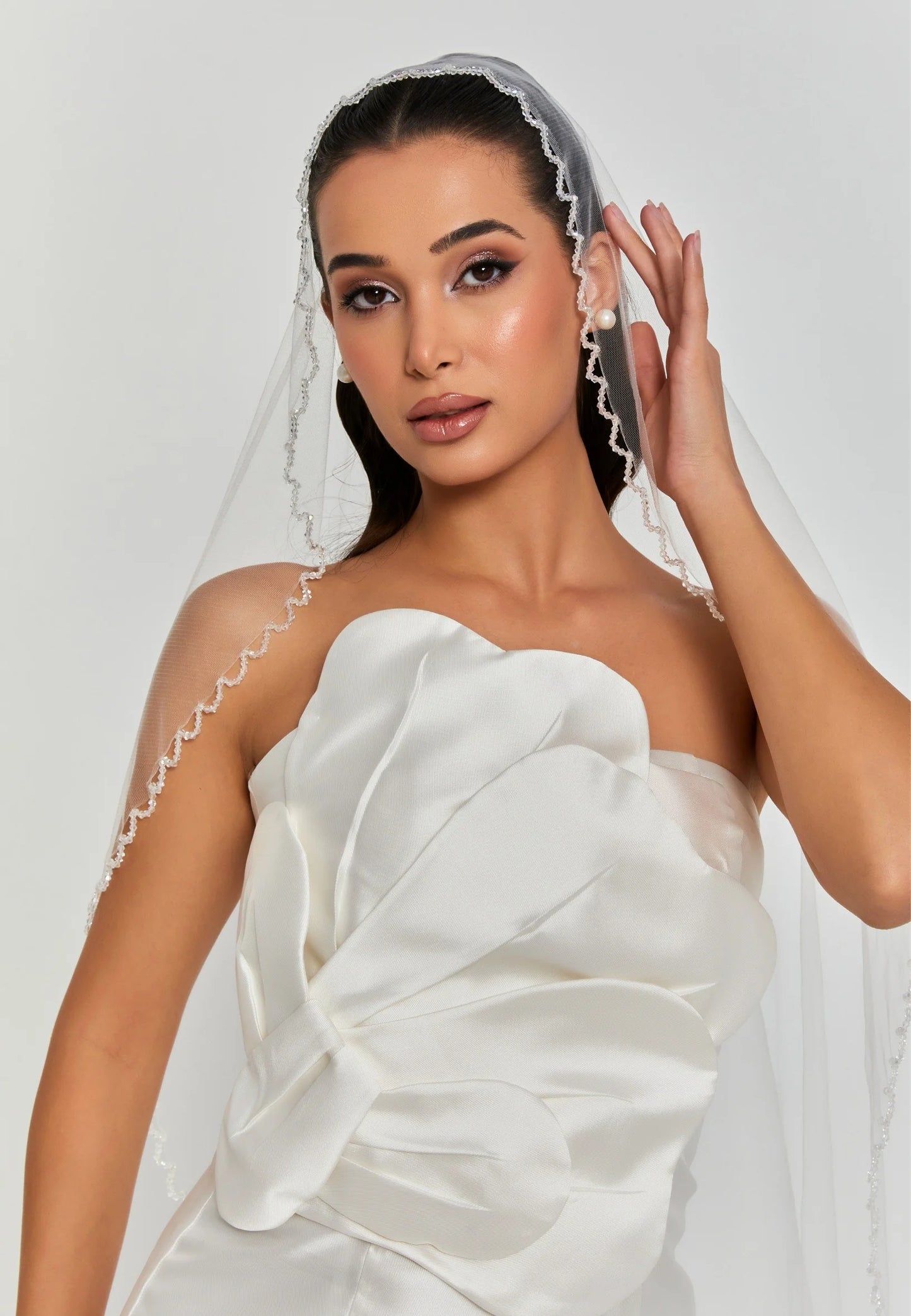 MYRA WAVY BEADED GOWN